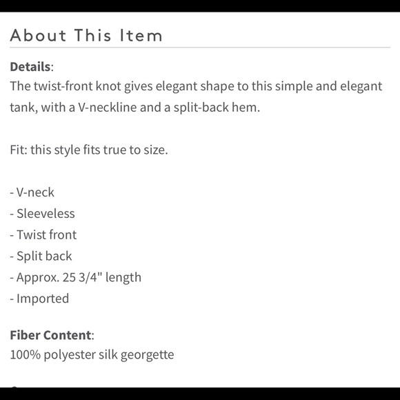 BCBGMAXAZRIA Twist Front Tank - Picture 4 of 4